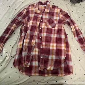Red and yellow plaid shirt